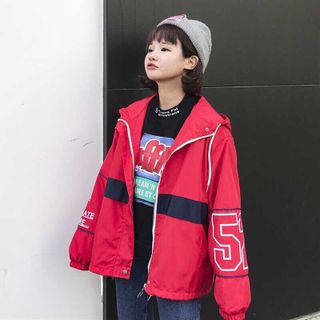 Áo khoác dù sọc ngang