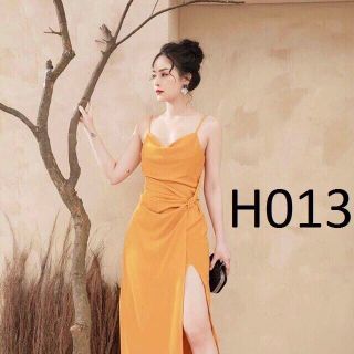 Đầm Dự Tiệc 2 Dây Nhúm Eo