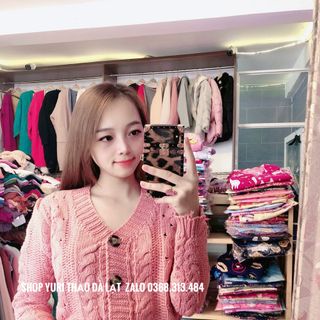 Khoác len croptop