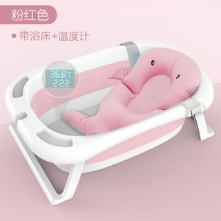 chậu tắm thông minh cho bé có nhiệt kế và phao nằm