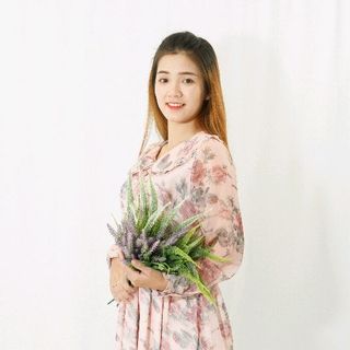 Đầm voan nữ họa tiết hoa