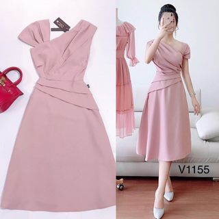 Đầm Dự Tiệc Lệch Vai