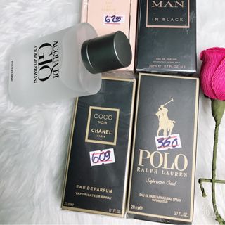 Nước hoa khi mua chai 20ml tặng chai 100ml