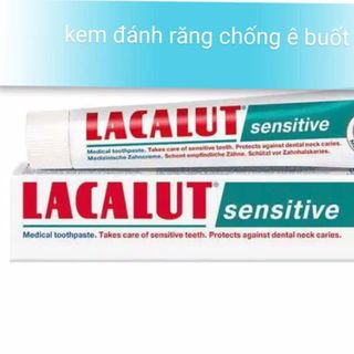 KEM ĐÁNH RĂNG LACALUT SENSITIVE - GIÚP GIẢM Ê BUỐT RĂNG HIỆU QUẢ - BẢO VỆ RĂNG DỄ MẪN CẢM