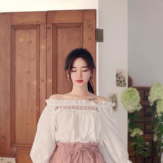 Set Áo Bẹt Vai Kèm Quần