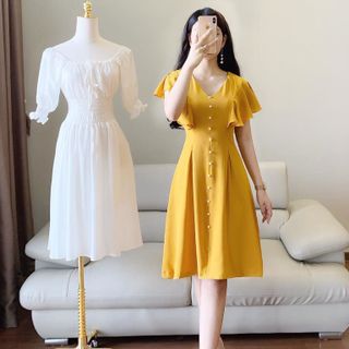 Đầm Dự Tiệc Đính Ngọc Tay Cách Tiên