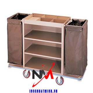 Xe dọn phòng sắt sơn 2 túi VS61X05