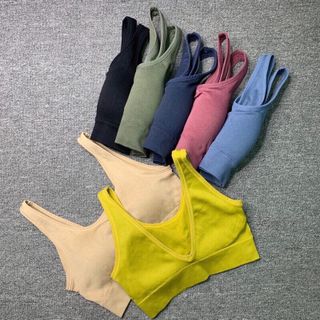 Áo tập 3 lỗ bra dệt tăm