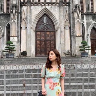 Đầm mexi voan hoa