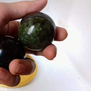Bi lăn tay đá quý Serpentine tự nhiên