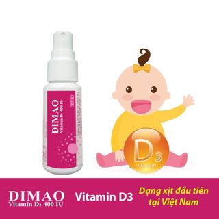 TẶNG VÒNG DÂU CHO BÉ Vitamin D3 - DIMAO Châu Âu