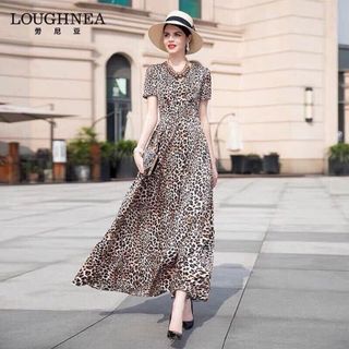 mexi voan tay ngắn họa tiết