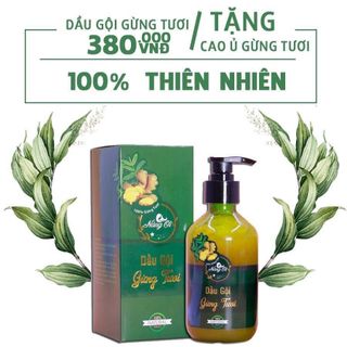 Dầu gội Gừng tươi Nàng Ơi 300ml - Tặng Hũ ủ tóc Gừng tươi - NANG-OI