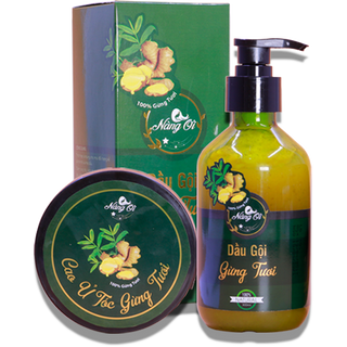 Dầu gội Gừng tươi Nàng Ơi 300ml - Tặng Hũ ủ tóc Gừng tươi - NANG-OI
