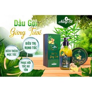 Dầu gội Gừng tươi Nàng Ơi 300ml - Tặng Hũ ủ tóc Gừng tươi - NANG-OI