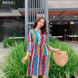 Đầm Baby Doll Họa Tiết