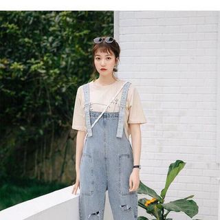 Yếm Jean Rách 9 Tấc