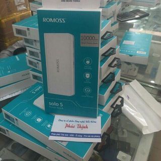 Pin sạc dự phòng Romoss Simple 10 10000mAh nhỏ gọn 3 cổng input Micro - Lightning - Type C - Hãng phân phối chính thức