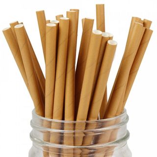 100 ống hút giấy cao cấp 6x197mm uống cafe sinh tố tiện lợi