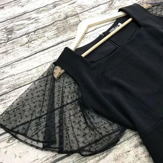 ĐẦM ĐEN TAY LƯỚI BI HÀNG CAO CẤP CHUẨN