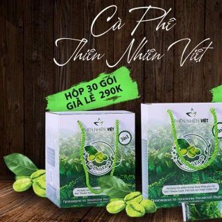 Hộp 10 gói cà phê xanh giảm cân Thiên Nhiên Việt - Hộp 10 gói CF xanh