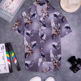 áo somi đi biển cổ vest chất liệu cotton 110k-120k