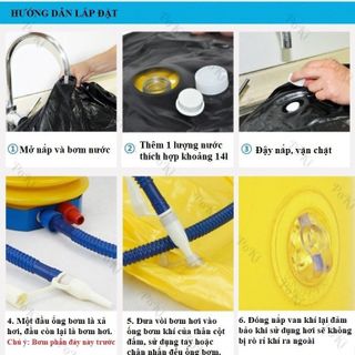 Trụ tập đấm đá Boxing 16m BƠM HƠI