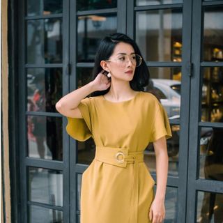 đầm rông thắt eo