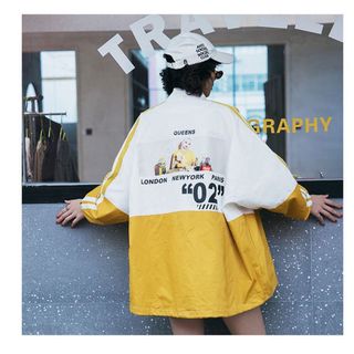 Áo khoác dù sọc tay 02