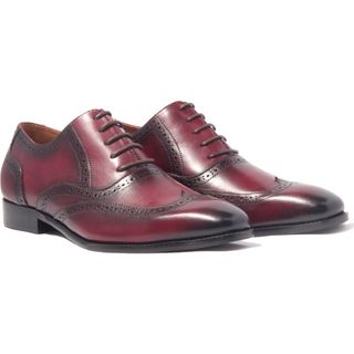 Giày tây Nam patina Wingtip Brogue Oxford H1WO1M1