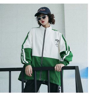 Áo khoác dù sọc tay 02