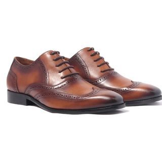 Giày tây Nam patina Wingtip Brogue Oxford H1WO1M1