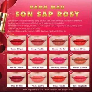 Son Rosy không chì siêu lì