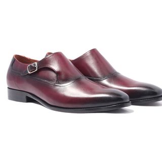 Giày tây Nam patina Plain Toe Monk Strap H1MS1M0