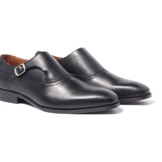 Giày tây Nam patina Plain Toe Monk Strap H1MS1M0