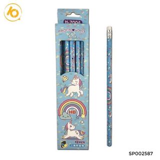 Bút chì gỗ HB hoạt hình - hộp 12c
