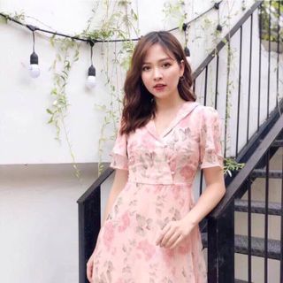 Đầm voan hoa
