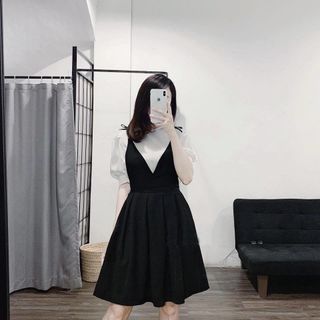 váy yếm thắt nơ