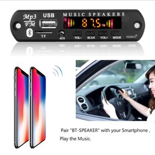 Đầu Nhận Bluetooth 50 cho Xe hơi MP3 Người Chơi Bộ Giải Mã Bảng Màu Sắc Màn Hình Đài FM TF USB Audio AUX 35 Mm cho Iphone XS giá sỉ