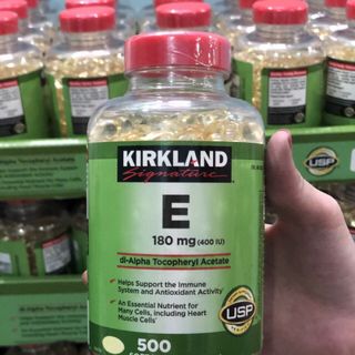 Vitamin E làm đẹp da Kirkland Signature Vitamin E 180 mg 400 IU 500 viên nắp đỏ giá sỉ