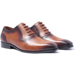 Giày tây Nam Banuli patina Plain Toe Brogue Oxford H1PO1M1