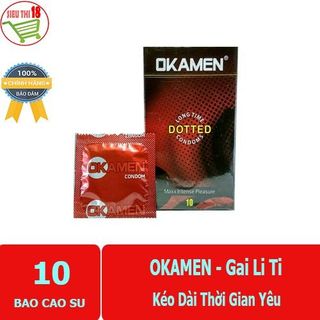 Bao cao su Gai OKAMEN Dotted Hộp 10 BCS giá sỉ