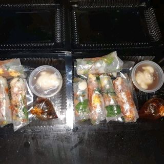 BÁNH TRÁNG CUỐN CHẤM ME
