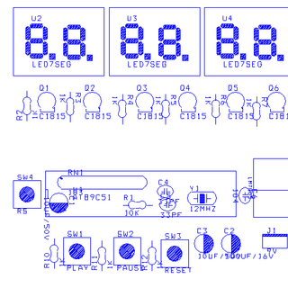Mạch đồng hồ đếm giây thể thao
