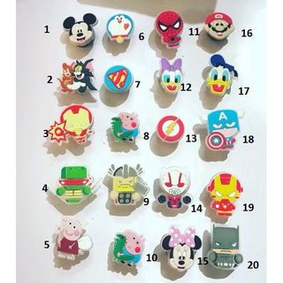 STICKER 2D 3D JITBITZ LÒ XO 2D gắn dép crocs giá sỉ​ giá sỉ số lượng lớn