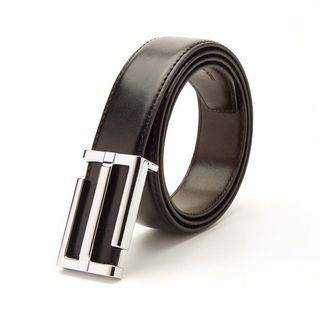 Thắt lưng da bò 4U thời trang cao cấp T205 trắng - vàng