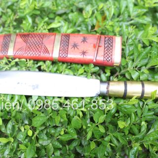 Dao mèo vỏ gỗ dùng trang trí phong thủy đi rừng - Mộc Nhiên DM37