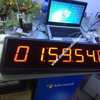 Đồng hồ đếm ngược led 8 số - KT 20 x 80 x 5 cm