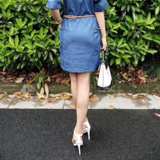 ĐẦM DENIM 2 TÚI