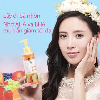Gel Tẩy Tế Bào Chết Detclear Meishoku Bright Peel Hương Trái Cây Tổng Hợp 180ml